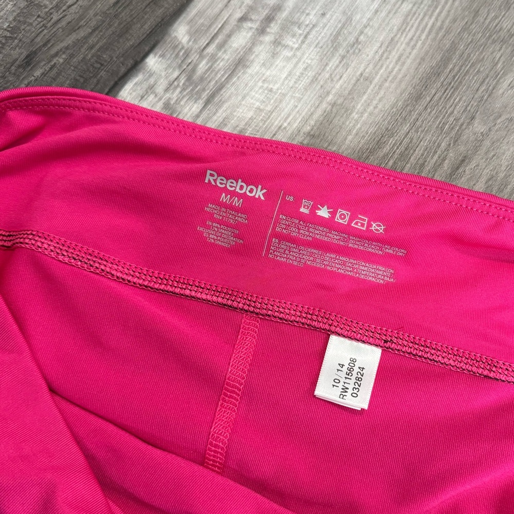 Reebok PlayDry Womens Black/Pink Athletic Compression Skirt Medium - Picture 4 of 7